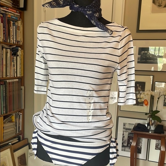 ☀️🕶️ Ann Taylor Blue and White Bikini Swimwear☀️🕶️ - Picture 13 of 15